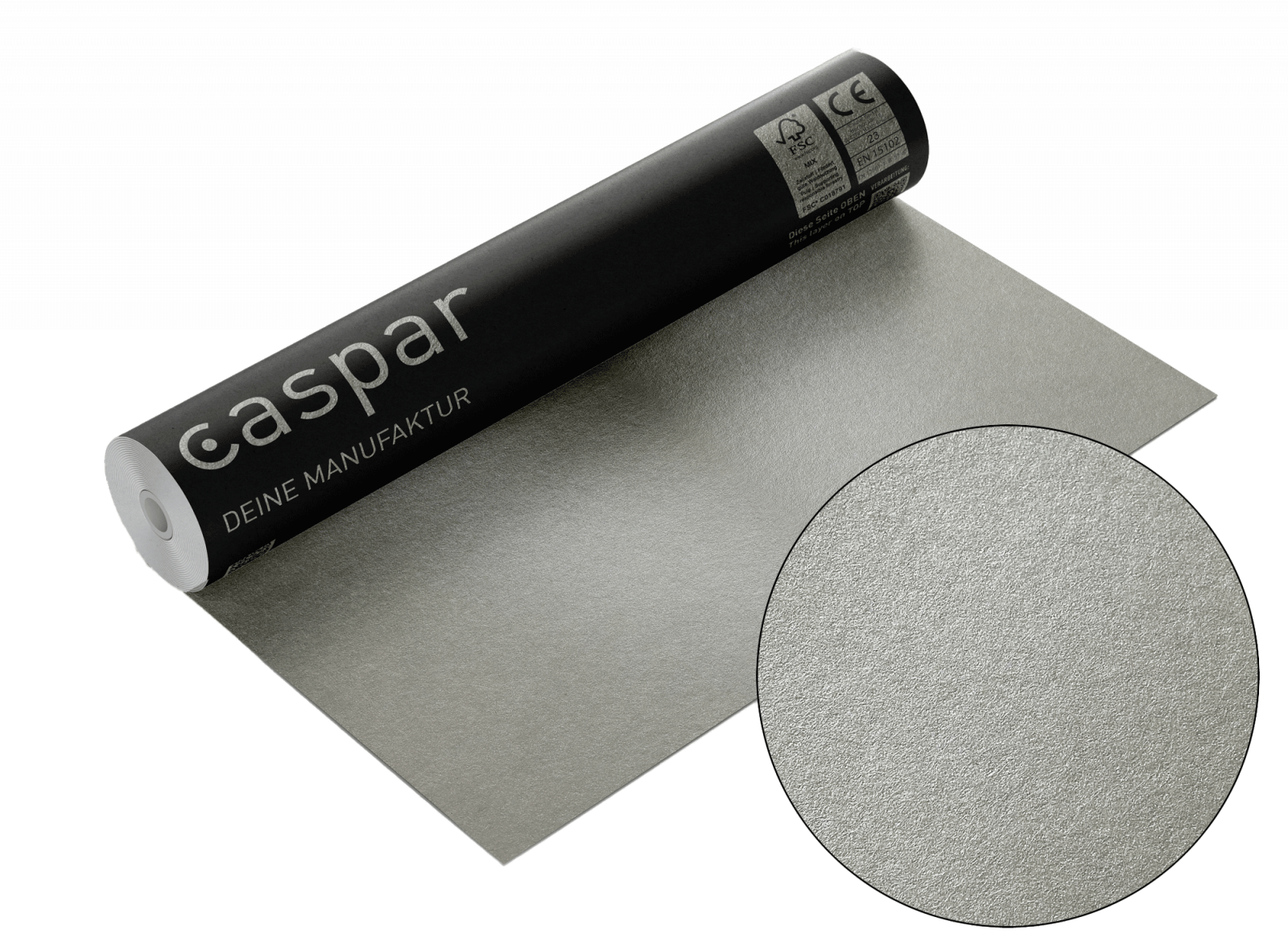 Stardust Mockup Tapetenrolle mit Nahansicht
