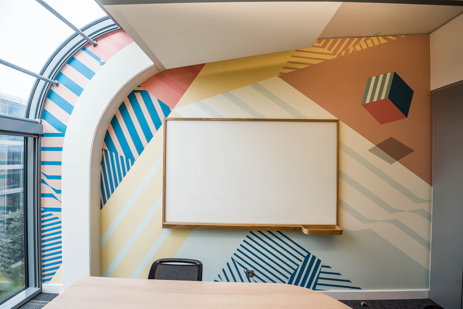 Bürogestaltung mit Tapete für Klebebande Berlin