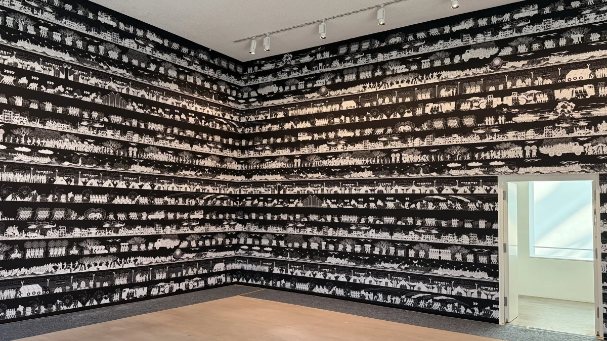 Tapeteninstallation von Ai Weiwei im K21 Düsseldorf
